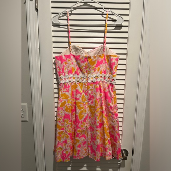 Lilly Pulitzer LENORE Dress Style #23499 Size 8 in Kir Royal Pink Ooh La La - Picture 3 of 6